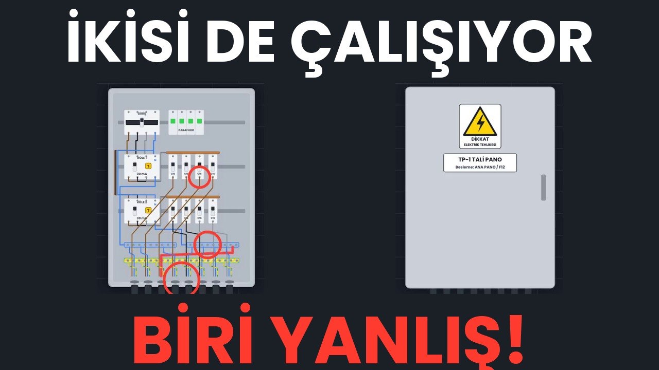 Video kapağı: İki pano da çalışıyor, biri yanlış — tali pano iç görünümü
