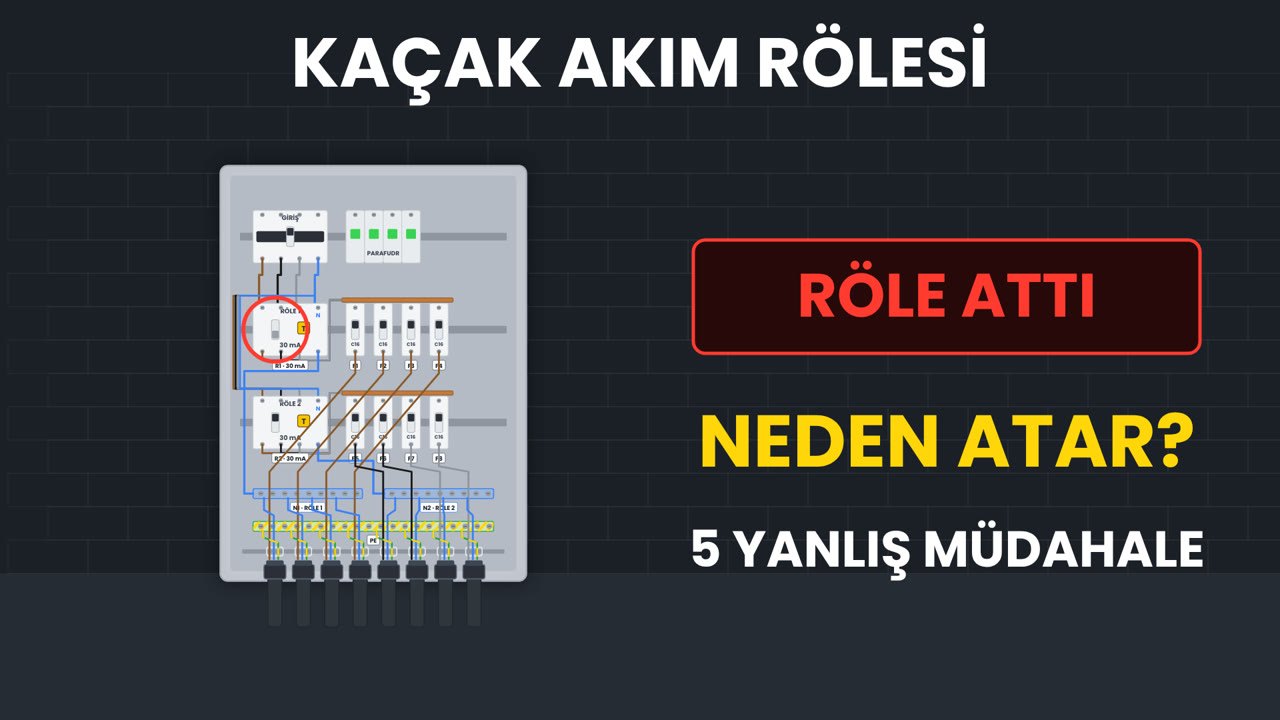 Video kapağı: Kaçak Akım Rölesi Neden Atar? Sürekli Atıyorsa Yapılan 5 Hata